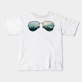 City Through Sunglasses Kids T-Shirt